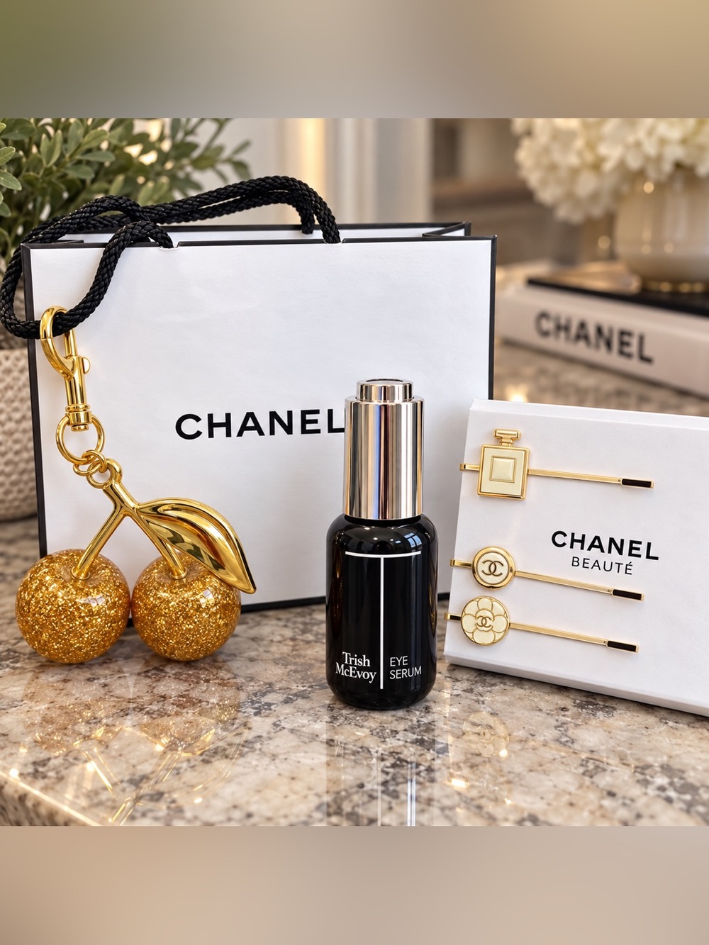 Trish McEvoy Eye Serum & CHANEL Beauté Luxury Glam Bundle